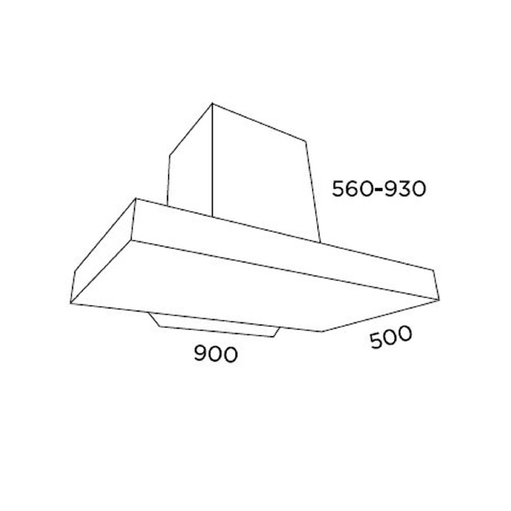 เครื่องดูดควันกระโจม LUCKY FLAME RG-971T 90 ซม.
