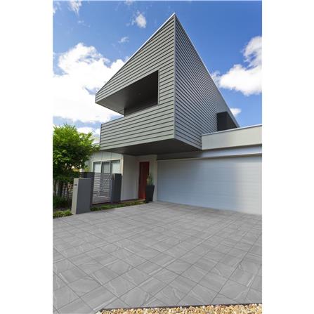 กระเบื้องพื้นพอร์ซเลน  40x40 ซม. CERGRES มิดไนท์ สโตน เทาอ่อน_4