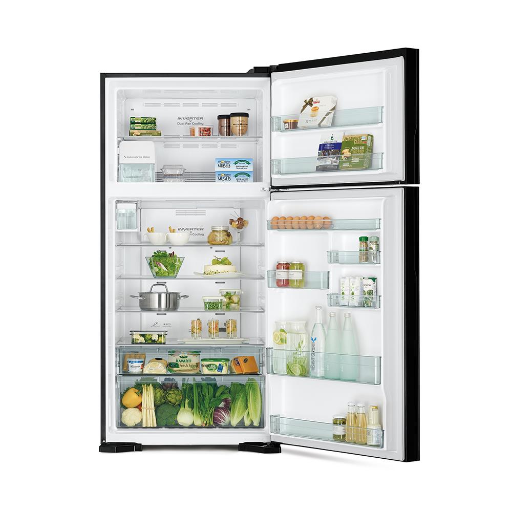 ตู้เย็น 2 ประตู HITACHI R-VG550PDX 19.4 คิว กระจกดำ อินเวอร์เตอร์