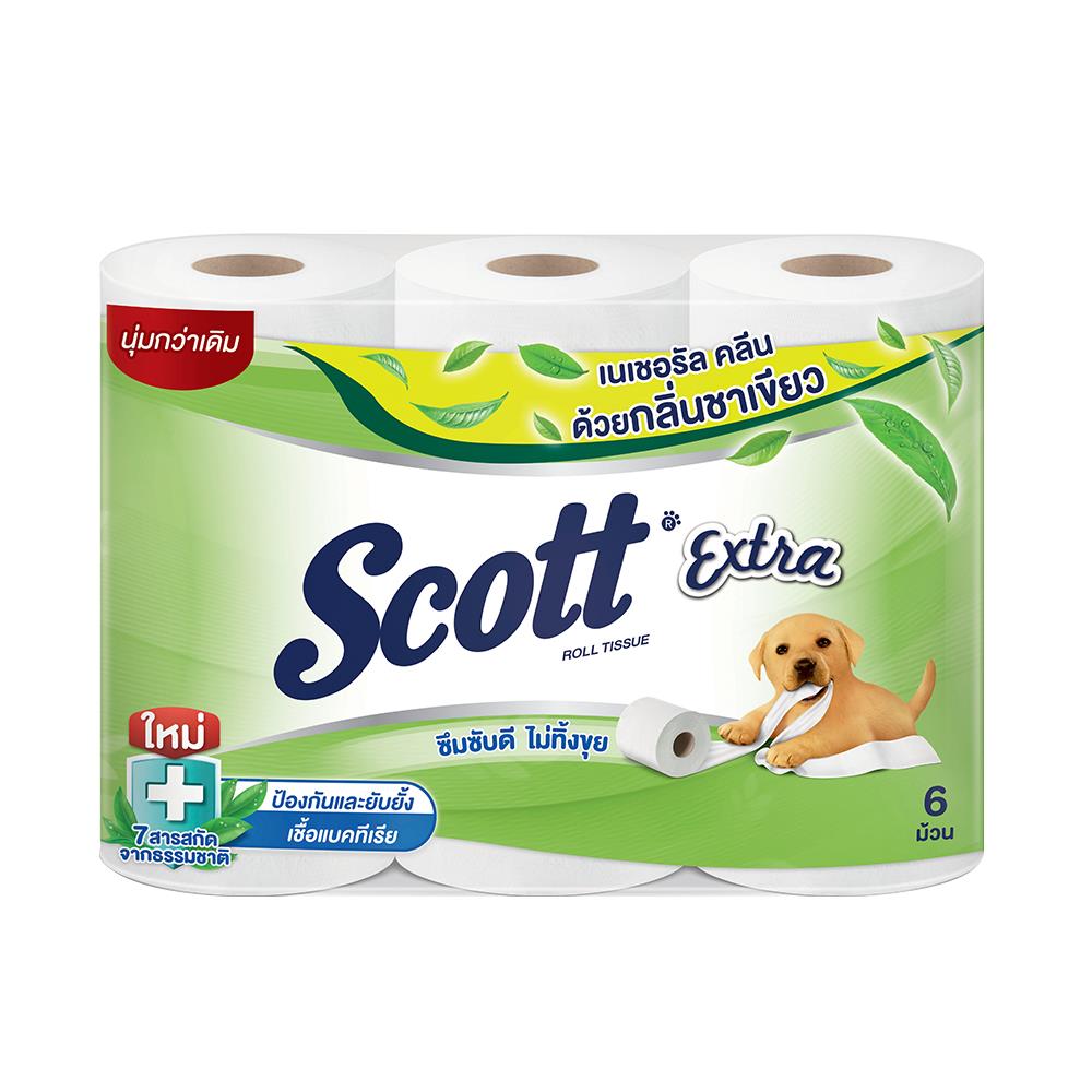 กระดาษชำระ SCOTT EXTRA NATURAL CLEAN แพ็ค6
