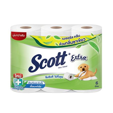กระดาษชำระ SCOTT EXTRA NATURAL CLEAN แพ็ค6