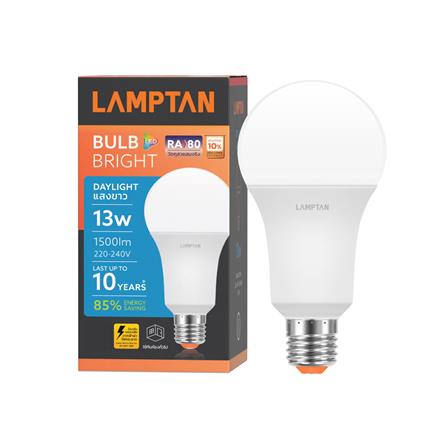 หลอด LED LAMPTAN A60 BRIGHT 13 วัตต์ DAYLIGHT E27_1