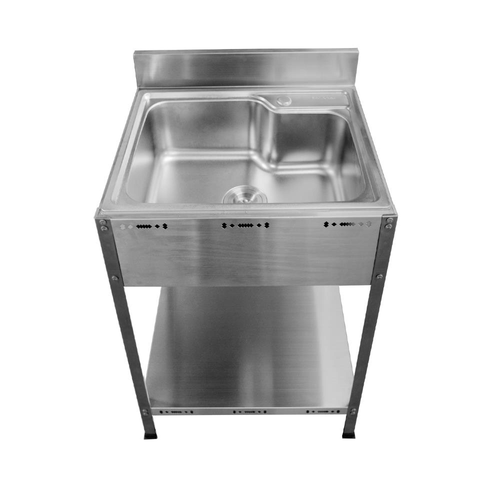 ซิงค์ขาตั้ง 1 หลุม SANKI SWS-1B สีเงิน