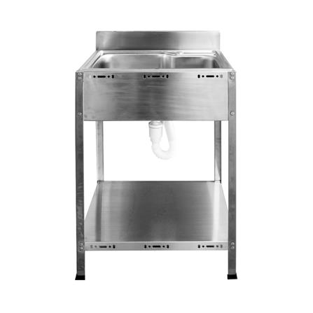 ซิงค์ขาตั้ง 1 หลุม SANKI SWS-1B สีเงิน_0