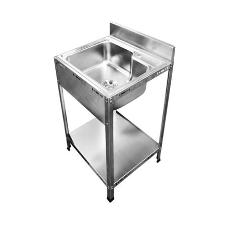 ซิงค์ขาตั้ง 1 หลุม SANKI SWS-1B สีเงิน_0