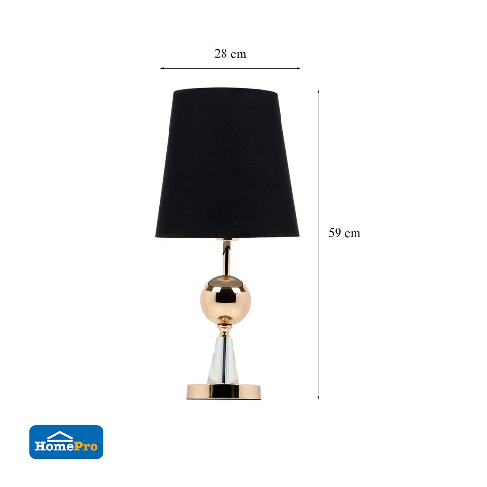 ไฟตั้งโต๊ะ CARINI MT5020 สีดำ/ทอง