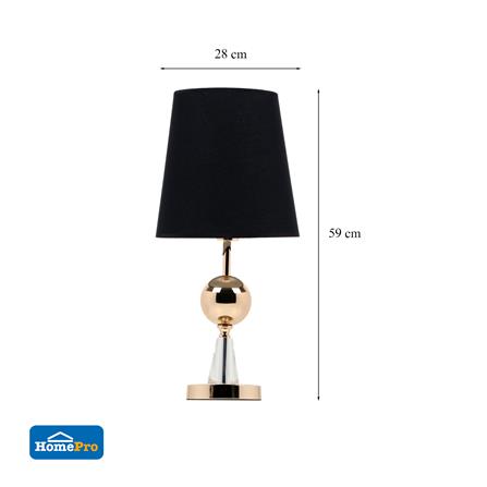 ไฟตั้งโต๊ะ CARINI MT5020 สีดำ/ทอง_5