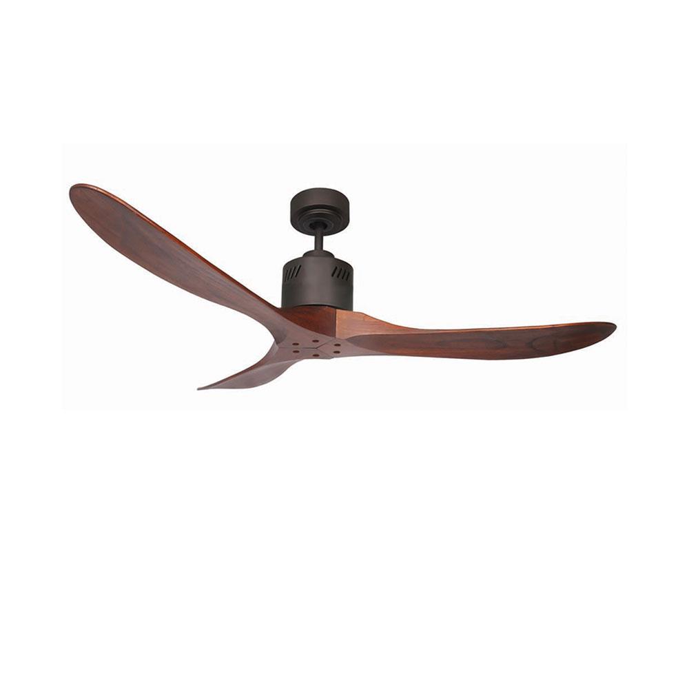 พัดลมไม่มีโคมไฟ WINFAVOUR TW02 WF556CP สีน้ำตาล/ดำ 3ใบพัด