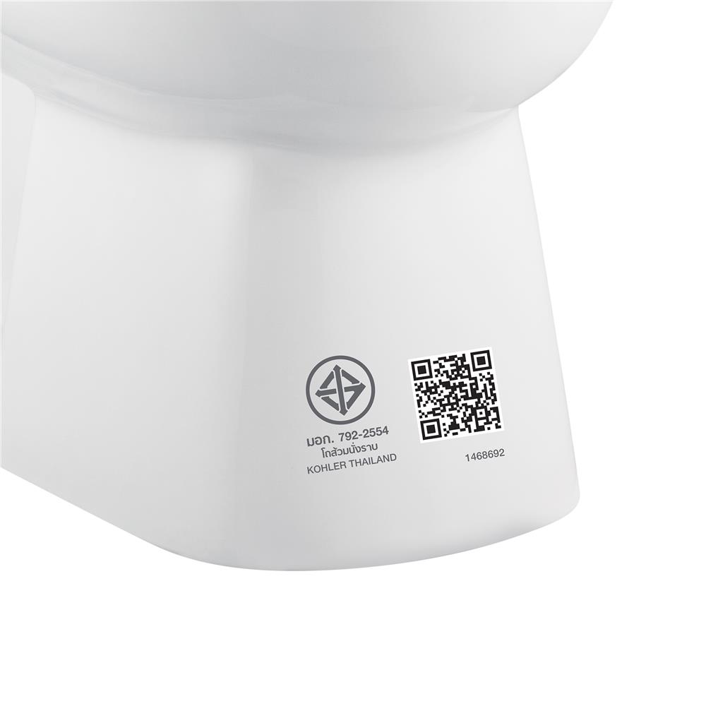 สุขภัณฑ์ 2 ชิ้น KARAT K-75443X-S-WK 3/4.5 ลิตร สีขาว