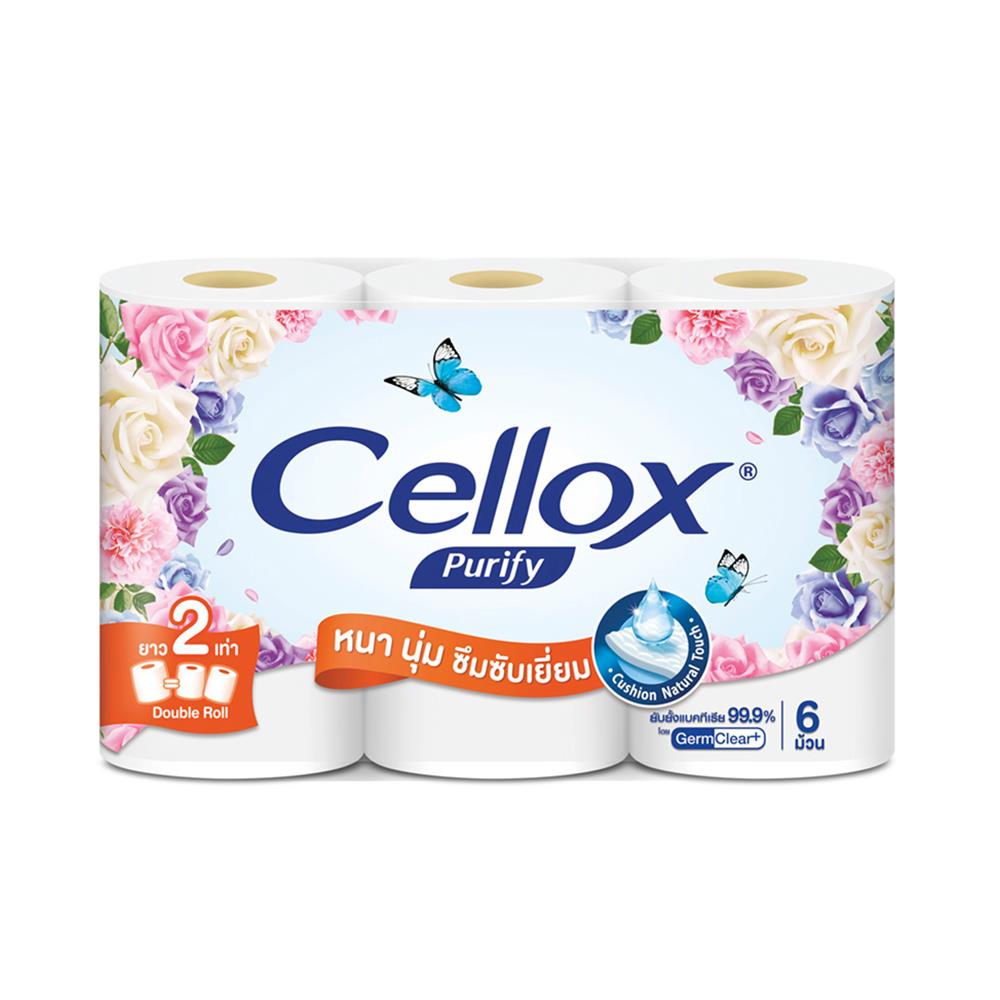 กระดาษชำระ CELLOX DOUBLE ROLL แพ็ค6