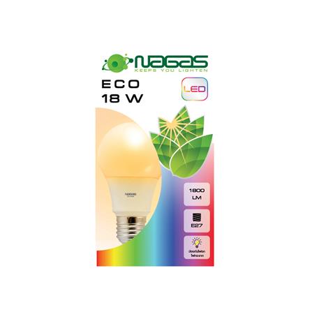 หลอด LED ECO Bulb NAGAS 18 วัตต์ WARM WHITE E27_1