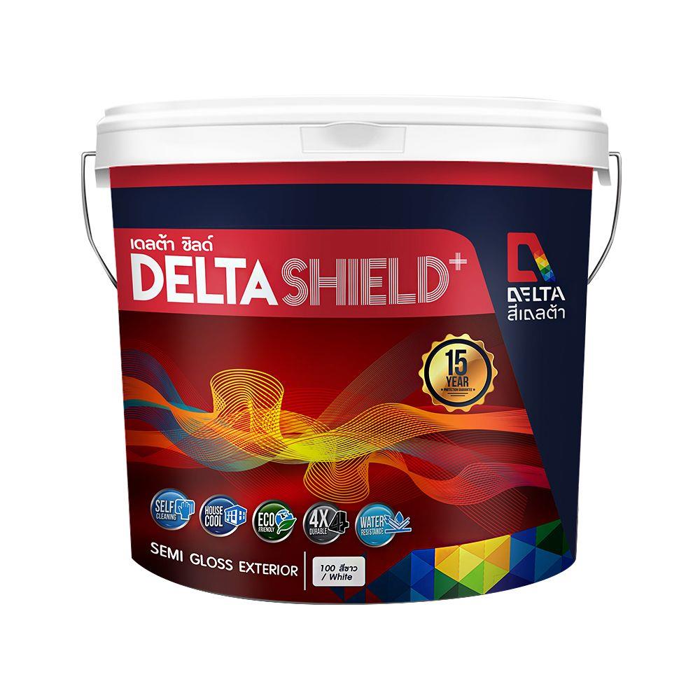 สีน้ำทาภายนอก DELTA DELTASHIELD PLUS BASE D กึ่งเงา 2.5 แกลลอน