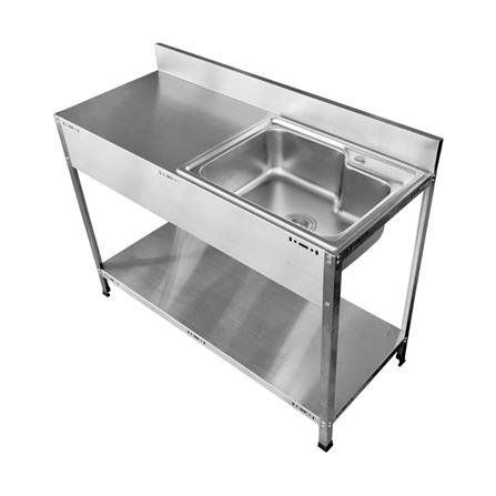 ซิงค์ขาตั้ง 1 หลุม 1 ที่พัก SANKI SWSR-1B สีเงิน_0