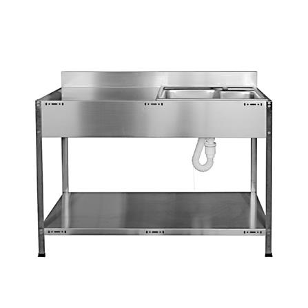 ซิงค์ขาตั้ง 1 หลุม 1 ที่พัก SANKI SWSR-1B สีเงิน_2