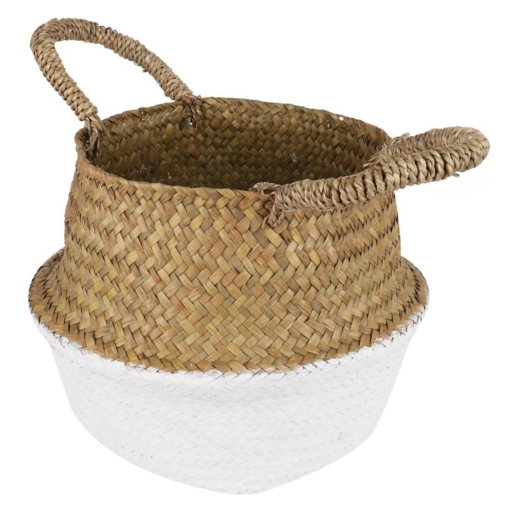 กระถางต้นไม้ทรงตะกร้า SPRING 33 ซม. ไซต์ M สี Natural Wood