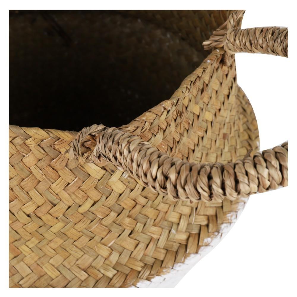 กระถางต้นไม้ทรงตะกร้า SPRING 33 ซม. ไซต์ M สี Natural Wood