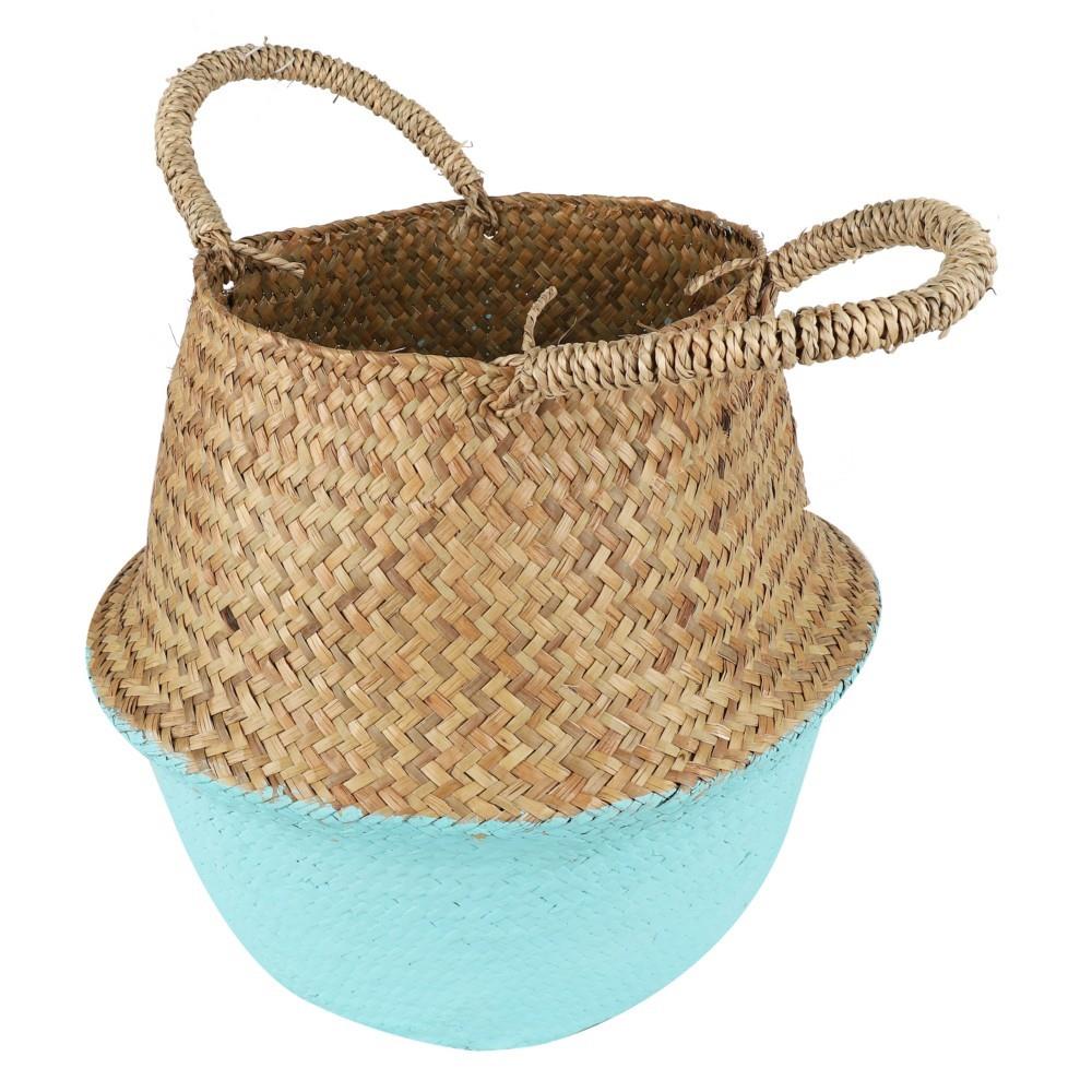 กระถางทรงตะกร้า SPRING ไซส์ L สี NATURAL WOOD