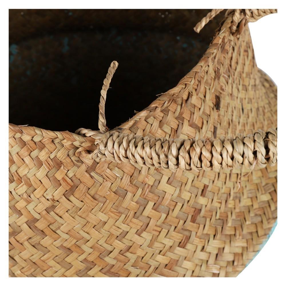 กระถางทรงตะกร้า SPRING ไซส์ L สี NATURAL WOOD