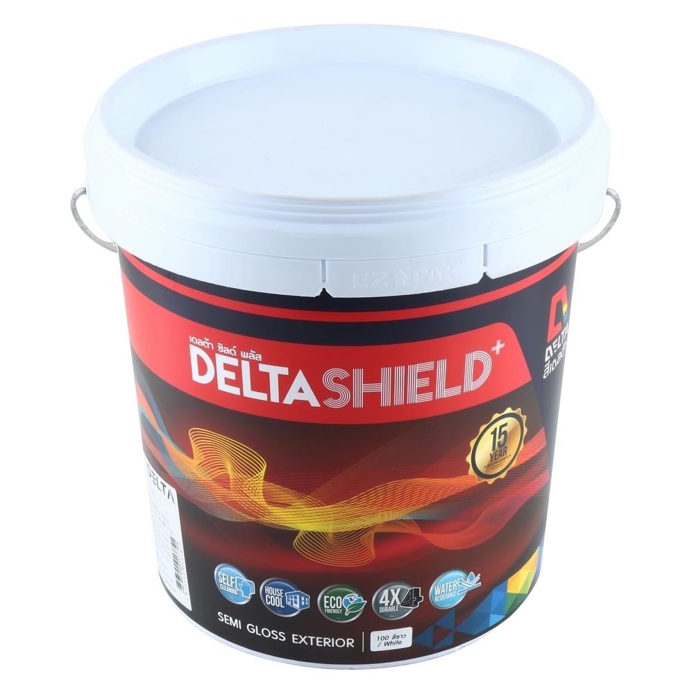 สีน้ำทาภายนอก DELTA SHIELD PLUS BASE A กึ่งเงา 2.5 แกลลอน