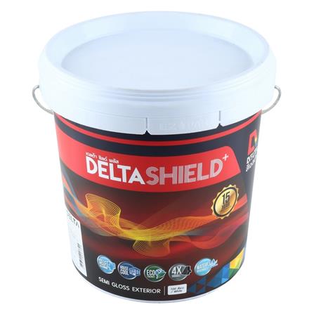 สีน้ำทาภายนอก DELTA SHIELD PLUS BASE A กึ่งเงา 2.5 แกลลอน_0