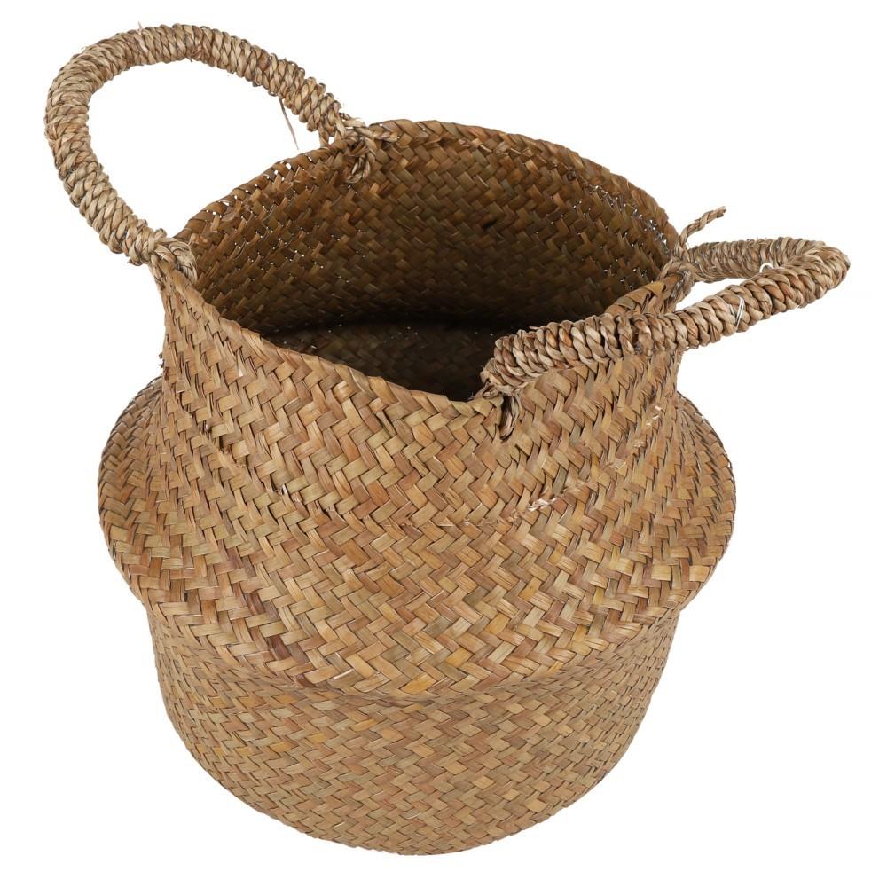 กระถางทรงตะกร้า SPRING ไซส์ S สี NATURAL WOOD