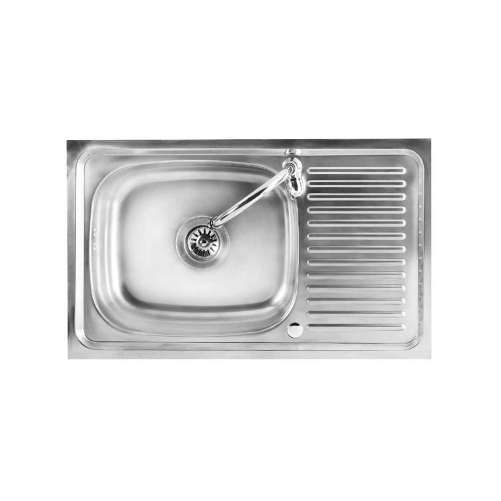 ซิงค์ฝัง 1 หลุม 1 ที่พัก TECNOPLUS 1075 SD สเตนเลส