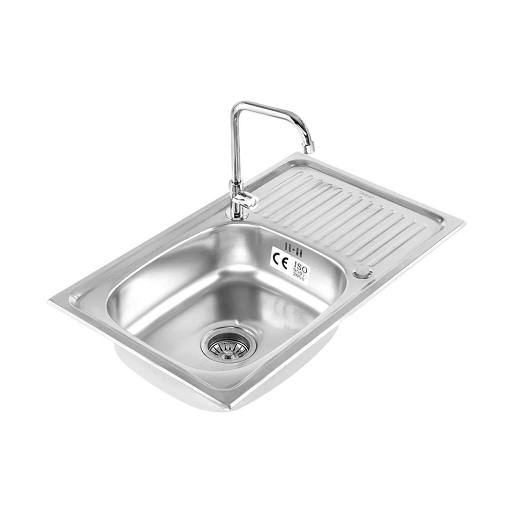 ซิงค์ฝัง 1 หลุม 1 ที่พัก TECNOPLUS 1075 SD สเตนเลส