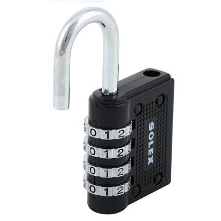 กุญแจรหัส SOLEX C44 40 มม. สีดำ_1