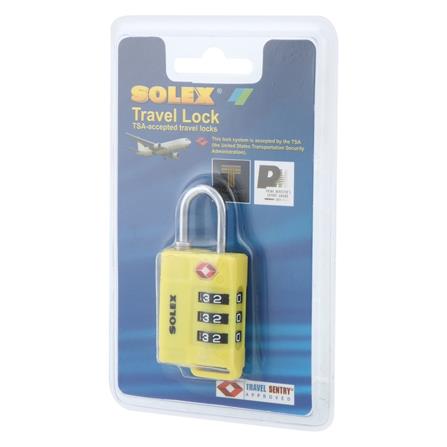 กุญแจรหัส SOLEX TSA 33 31 มม. สีเหลือง_3