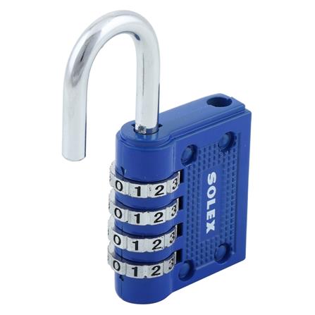 กุญแจรหัส SOLEX C44 40 มม. สีนํ้าเงิน_1