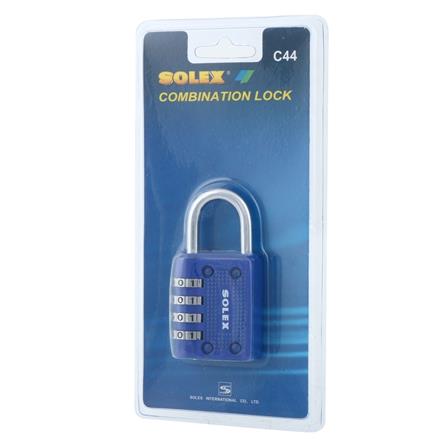 กุญแจรหัส SOLEX C44 40 มม. สีนํ้าเงิน_2