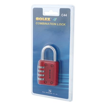 กุญแจรหัส SOLEX C44 40 มม. สีแดง_2