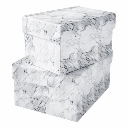 กล่อง PVC เหลี่ยม STACKO ไซซ์ M 31.3x24.2x15.7 ซม. หินอ่อน_2