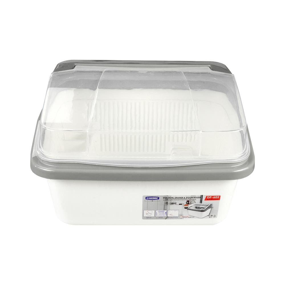 ชั้นคว่ำจาน ตั้งพื้น พลาสติก 47x37.5x28.3 ซม. KEY WAY DP-602