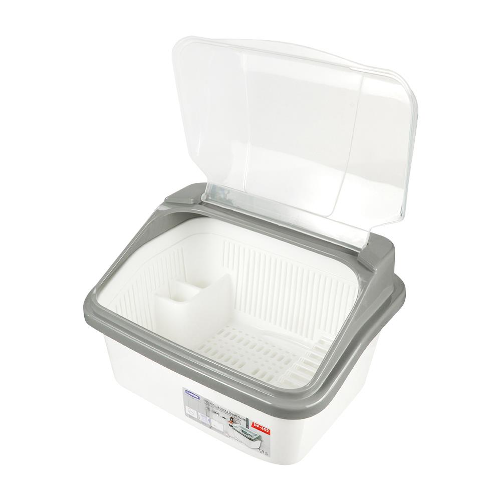 ชั้นคว่ำจาน ตั้งพื้น พลาสติก 47x37.5x28.3 ซม. KEY WAY DP-602