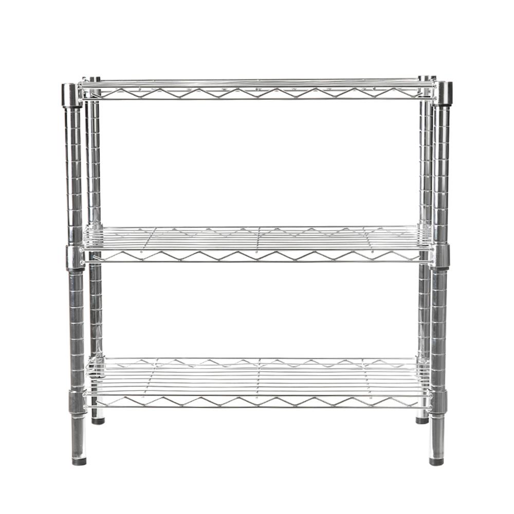 ชั้นวางของ 3 ชั้น STACKO BAZE 60x30x60 ซม. สีโครเมียม