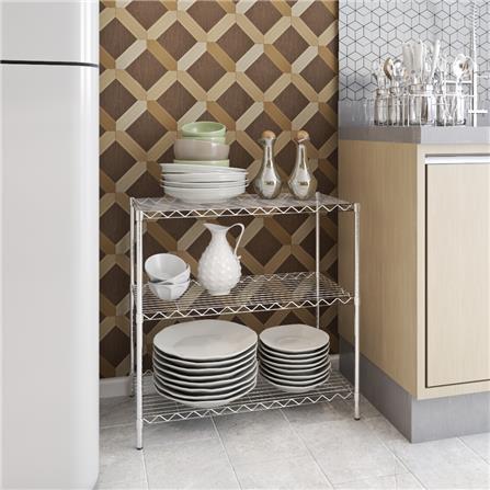 ชั้นวางของ 3 ชั้น STACKO BAZE 60x30x60 ซม. สีโครเมียม_4