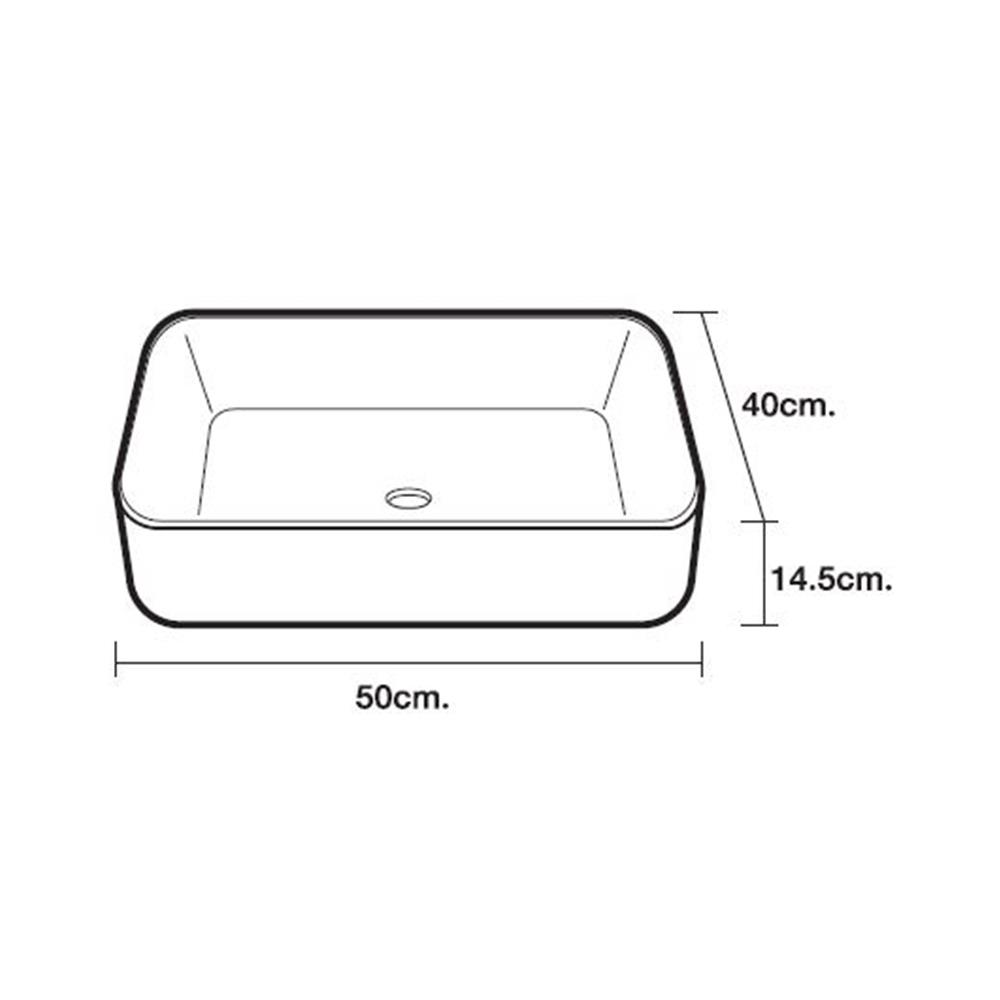อ่างล้างหน้าลอย MOYA 203 สีขาว