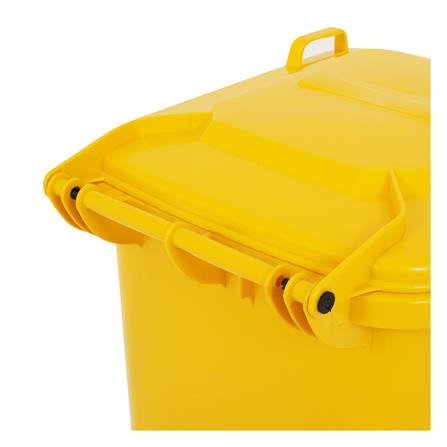 ถังขยะเหลี่ยม ฝาเปิด-ปิด มีล้อ ACCO 240L สีเหลือง_4