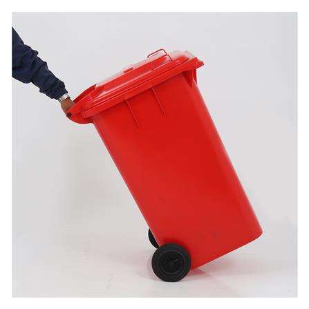 ถังขยะเหลี่ยม ฝาเปิด-ปิด มีล้อ ACCO 240L สีแดง_5