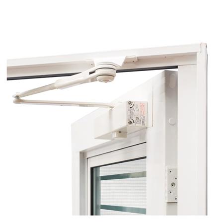 ชุดประตูบานเปิด ระบายอากาศ อะลูมิเนียม SANKYOALUMI J-TRUST VENTILATION 90x205 ซม. สีขาว พร้อมวงกบ-บานพับ-มือจับ-โช้ค_3