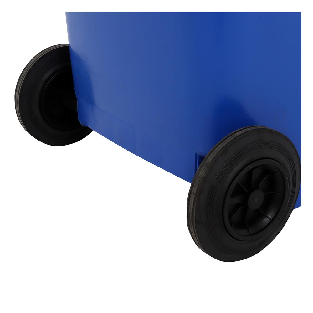 ถังขยะเหลี่ยม ฝาเปิด-ปิด มีล้อ ACCO 240 ลิตร สีน้ำเงิน