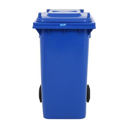 ถังขยะเหลี่ยม ฝาเปิด-ปิด มีล้อ ACCO 240 ลิตร สีน้ำเงิน_1