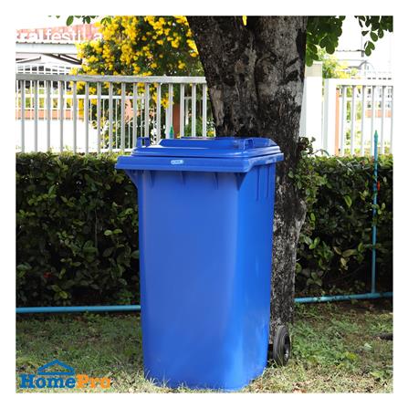 ถังขยะเหลี่ยม ฝาเปิด-ปิด มีล้อ ACCO 240 ลิตร สีน้ำเงิน_5