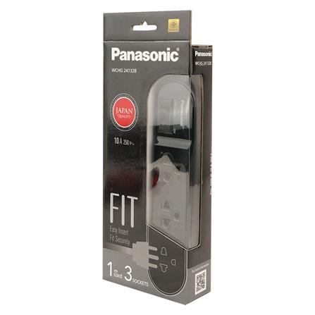 รางปลั๊กไฟ 3 ช่อง 1 สวิตซ์ PANASONIC WCHG24132B 1 ม. สีดำ_5