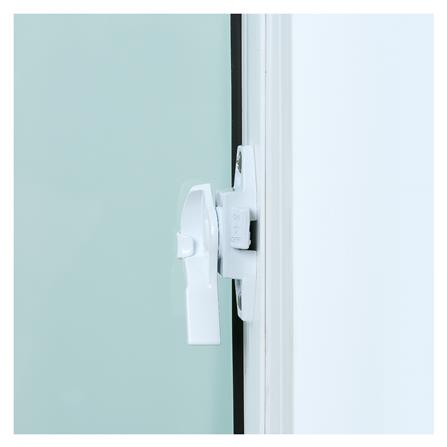 หน้าต่างบานเลื่อน UPVC S-S มุ้ง HOFFEN TRENDY 100X110 ซม. สีขาว_2