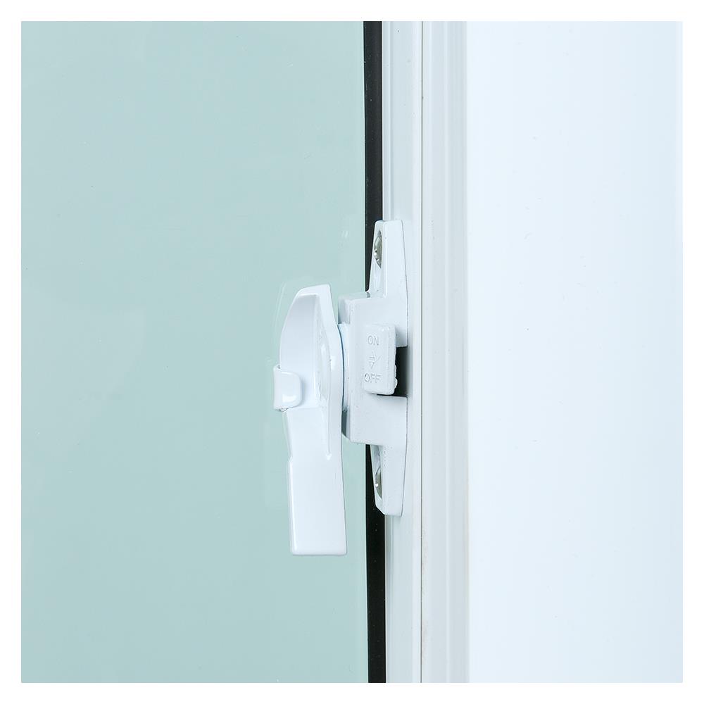 หน้าต่างบานเลื่อน UPVC S-S มุ้ง HOFFEN TRENDY 120X110 ซม. สีขาว