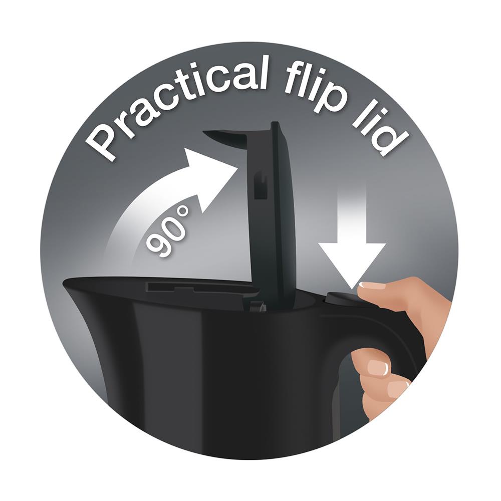 กาต้มน้ำไฟฟ้า BRAUN WK3000 1 ลิตร สีดำ