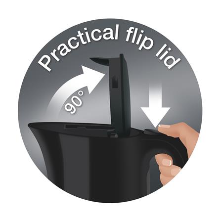 กาต้มน้ำไฟฟ้า BRAUN WK3000 1 ลิตร สีดำ_4