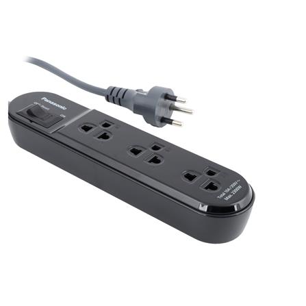 รางปลั๊กไฟ 3 ช่อง 1 สวิตซ์ PANASONIC WCHG24332B 3 ม. สีดำ_2